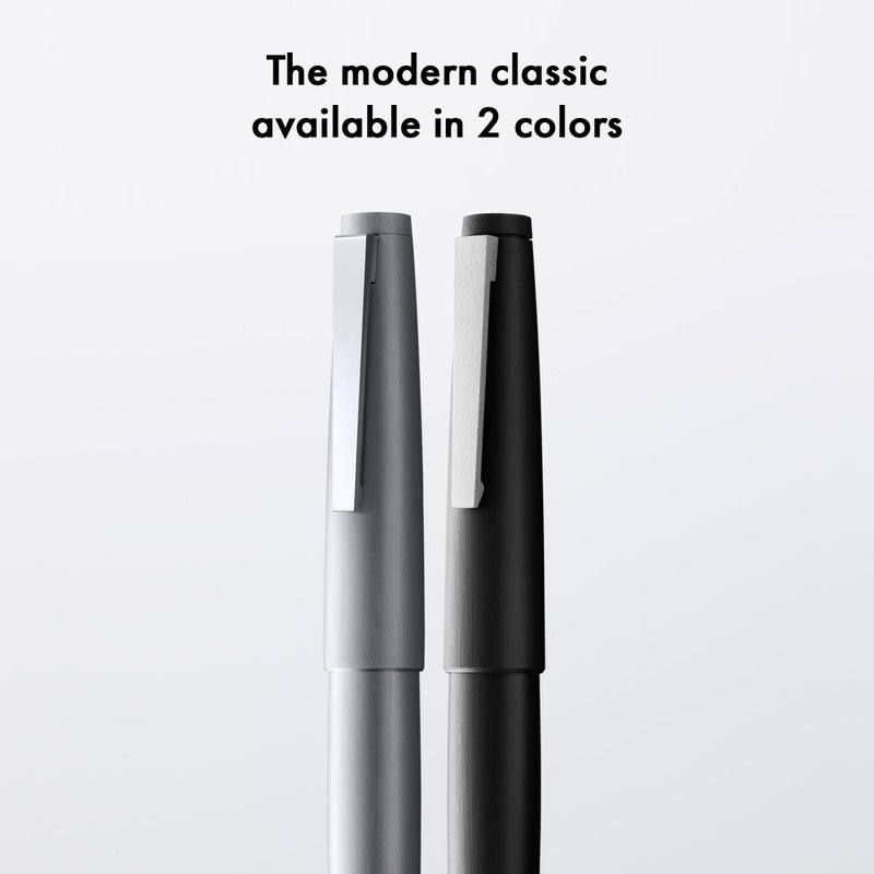 Lamy 2000 black - elegant rollerball pen in robust fibreglass barrel - perfectly balanced & in line width M M 63 rollerball refill in black - Image 5