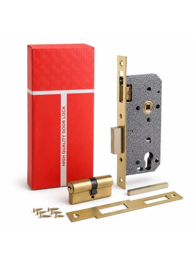 Door Lock Body With Cylinder Set High Quality Mortise Door Lock for Wooden Doors - Image 2