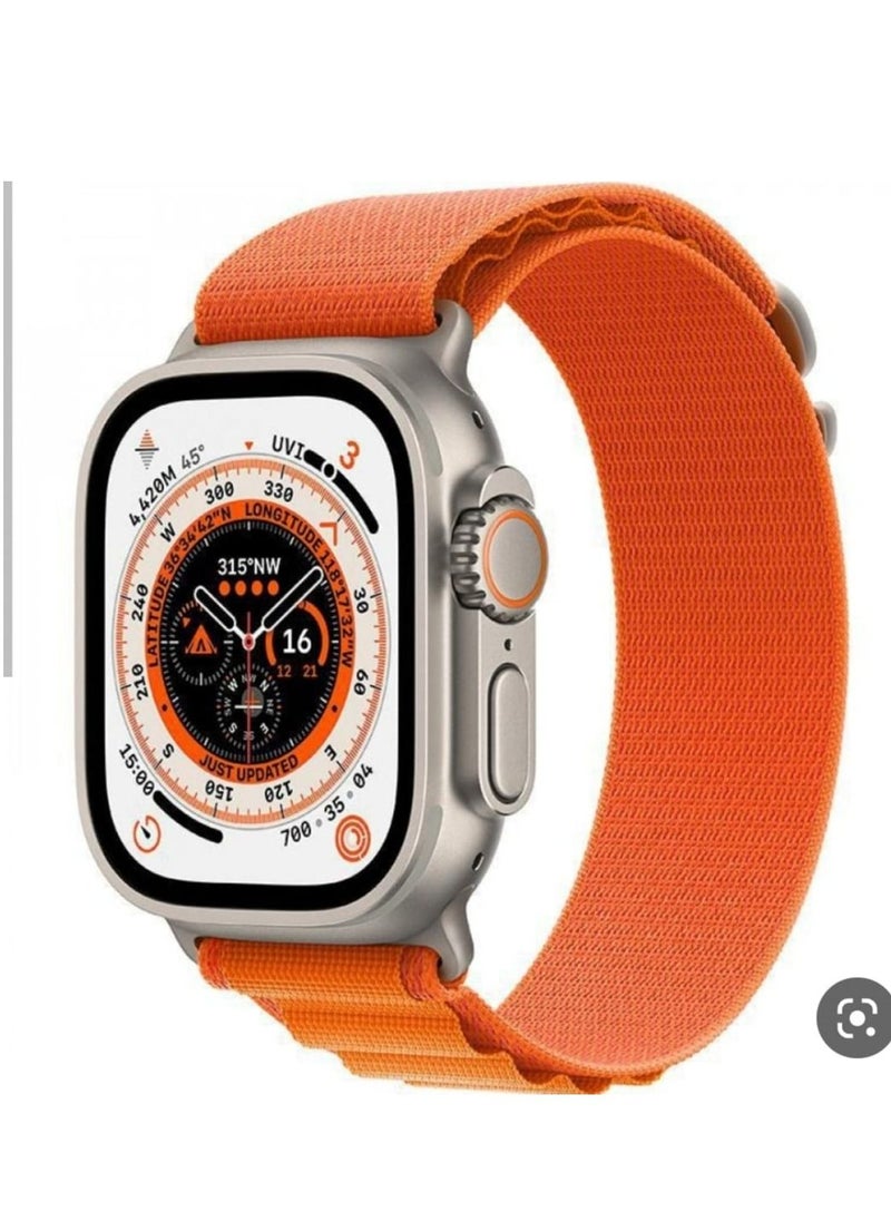 Generic - The All New DX 8 ULTRA  Smart Watch Series 8 With A Full Screen Wireless Charging Size Of 49 mm - Orange - Image 1