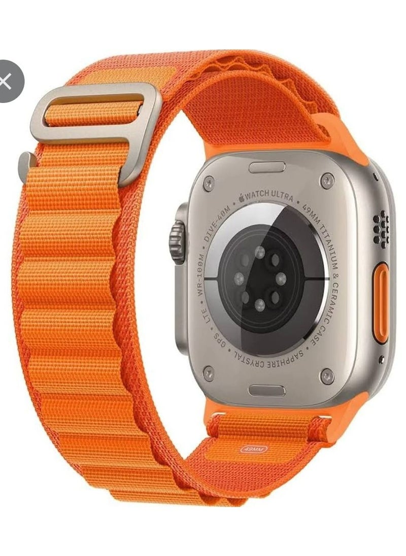 Generic - The All New DX 8 ULTRA  Smart Watch Series 8 With A Full Screen Wireless Charging Size Of 49 mm - Orange - Image 1