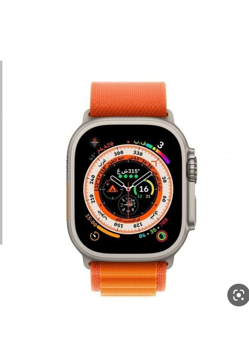 Generic - The All New DX 8 ULTRA  Smart Watch Series 8 With A Full Screen Wireless Charging Size Of 49 mm - Orange - Image 1