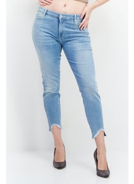 Women Slim Fit Washed Stretchable Jeans, Blue