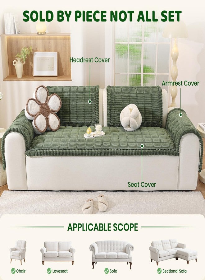 Royhom Couch Cover for Dogs Washable, Fuzzy Pet Couch Covers for 2 Cushion Sofa, Thick Soft Couch Protector Pet Friendly, Dog Mat for Couches and Sofas (Green, 27.6 x 59 Inch) - Image 2