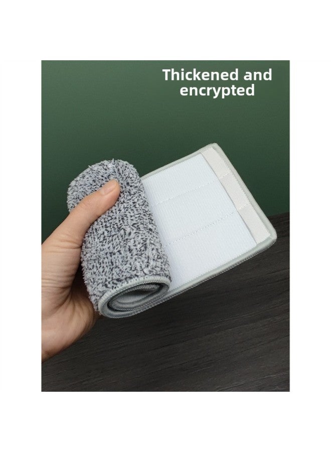 Thickened Scratch Mop Cloth, Hand-washable Wiper Flat Mop Replacement Head Accessories, Household Adhesive Cleaning Cloth-Color:42*12cm (bilateral Sleeves) 5 Packs, 2 Copies, 12 Pieces In Total  - Image 2