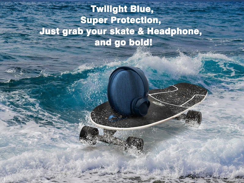 Ginsco Case Compatible with JBL Tune 510BT/520BT/500BT with Sony WH-CH520/510, Ultra-Slim Hard Shell Headphone Case for On Ear Headphones (Blue) - Image 5