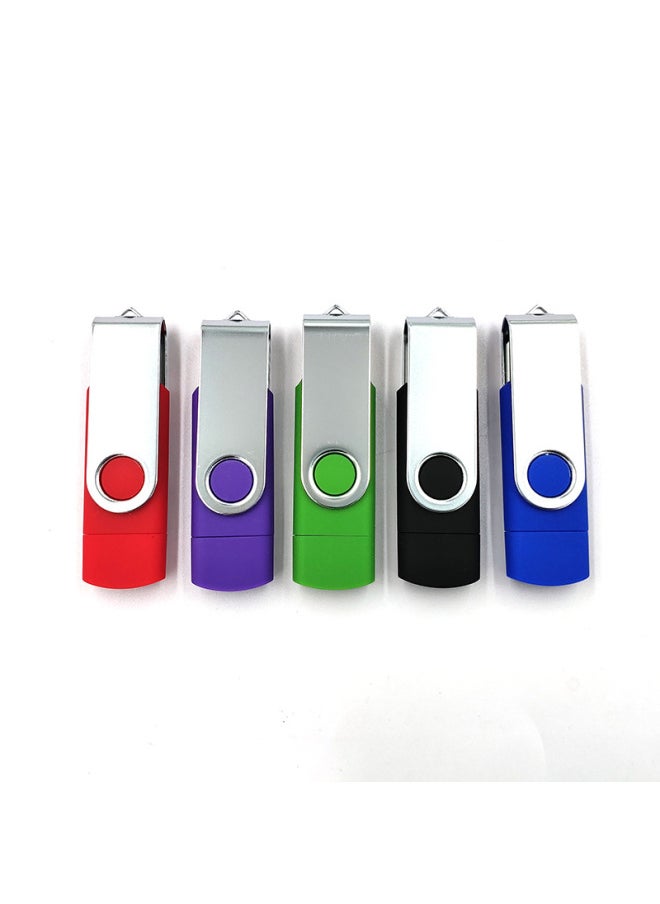 TypeC Mobile Phone U Disk Dual-purpose Rotating U Disk 64G32G16G Flash Disk 128G High Speed Usb3.0 High Speed Expansion-Color:USB 3.0-Capacity:512G  - Image 1