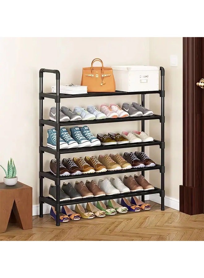 Hihonor Long Shoe Rack-Shoe Organizer 5 Tier Shoe Rack for Closet Front Door Entryway Garage, Stackable Free Standing and Freely Combinable Shoe Storage, Space Saving Small Shoe Shelves - Image 2