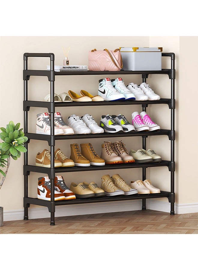 Hihonor Long Shoe Rack-Shoe Organizer 5 Tier Shoe Rack for Closet Front Door Entryway Garage, Stackable Free Standing and Freely Combinable Shoe Storage, Space Saving Small Shoe Shelves - Image 1
