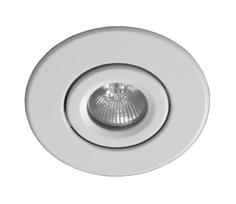 NICOR Lighting 4 inch White Recessed Gimbal Trim for MR16 Bulb (14558WH) - (Bulb Not Included) - Image 2