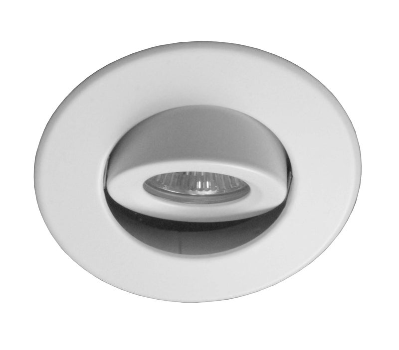 NICOR Lighting 4 inch White Recessed Gimbal Trim for MR16 Bulb (14558WH) - (Bulb Not Included) - Image 5