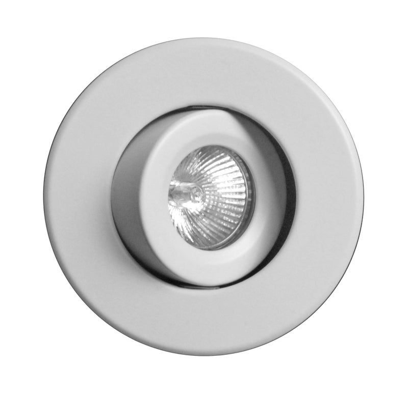 NICOR Lighting 4 inch White Recessed Gimbal Trim for MR16 Bulb (14558WH) - (Bulb Not Included) - Image 4