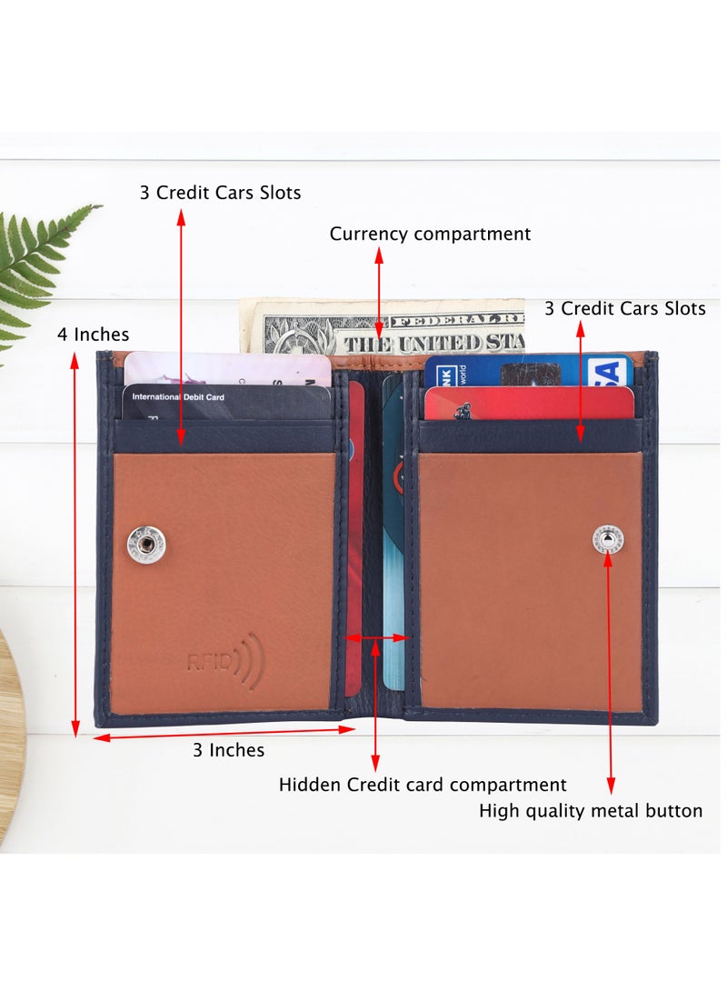 LAVERI LEATHER Laveri Genuine Leather Designer Card Holder Wallet With RFID Protection  - Image 2