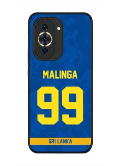 Cover for Huawei nova 10 4G Case , Rugged Black Slim fit Soft Flexible Thin Protective Phone Cases - Player Name - Lasith Malinga, Jersey Number- 99