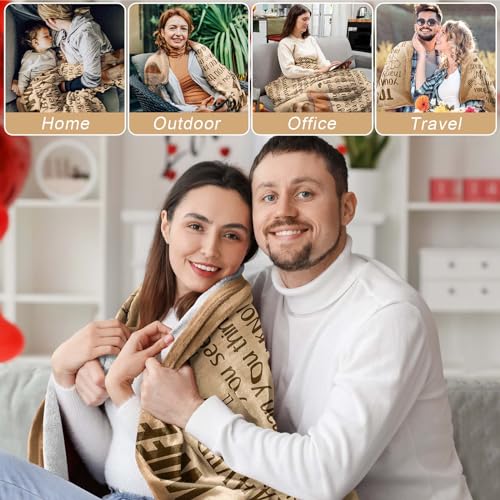 Kitdacnin Gifts for Wife, Anniversary Wedding Gifts for Women, Birthday Wife Gifts Ideas, Healing Thoughts Blanket Presents for Her - Image 2