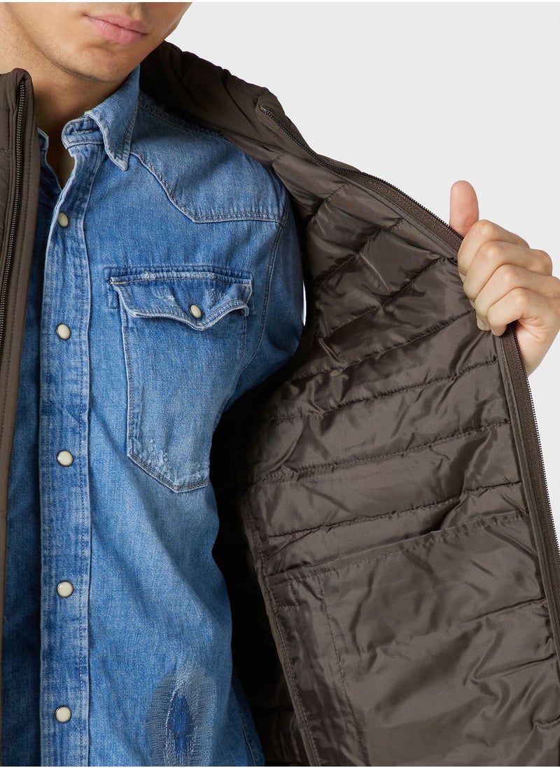 JACK & JONES - Zippered Quilted Gilet - Image 1