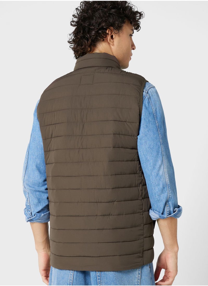 JACK & JONES - Zippered Quilted Gilet - Image 1