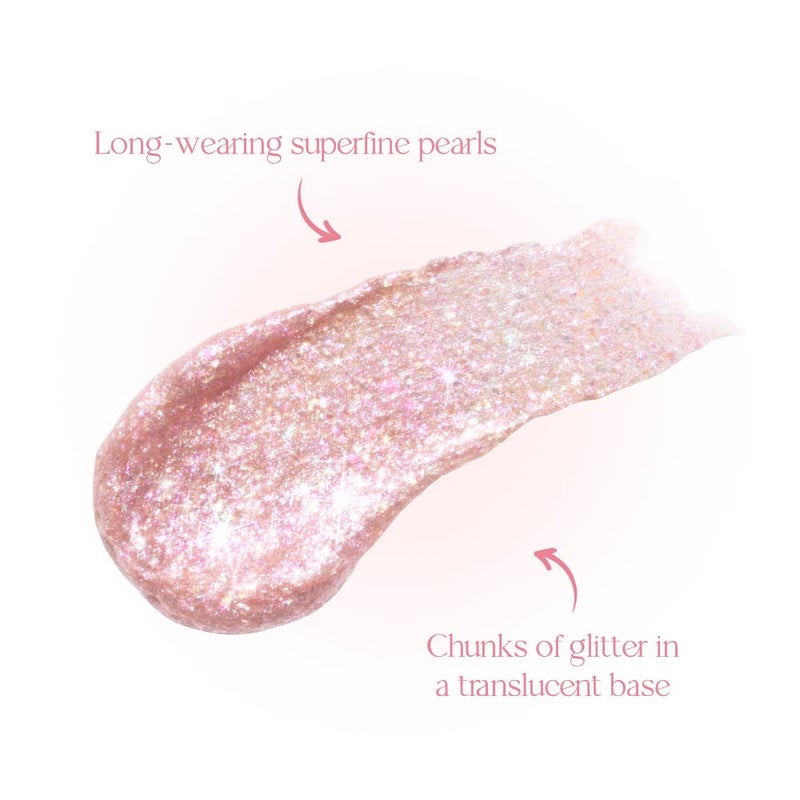 dasique Starlit Jewel Liquid Glitter (06 Pink Crystal) | Twinkle Glitter Shadow | Korean Makeup | Shimmer Eye Make Up | Eyeshadow Eyeliner | Long lasting | Multi use | Quick drying - Image 4