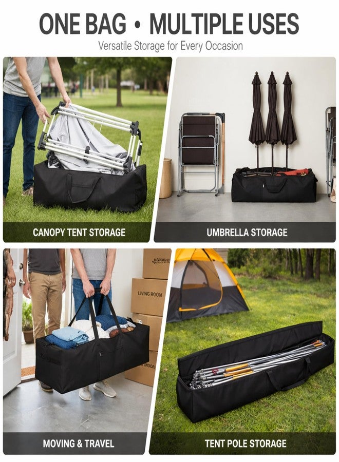 Vincreem 83 x 16 x 12 Inch, 260 L Extra Large Duffle Bag Camping Tent Storage Bag Heavy Duty Waterproof Sports Equipment Carrying Case for Tent Pole Travel Canopy Hammock Tripod Fishing Outdoor Moving - Image 5