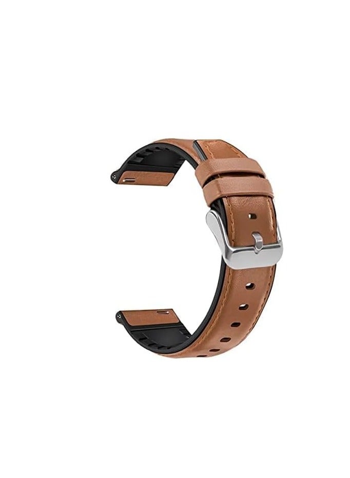 سوار جلد 22 ملم لساعة سامسونج جالاكسي 3 45 ملم /ساعة 46 ملم /جير اس 3 /ساعة هواوي GT3 46 ملم/GT2E/GT 46 ملم)/GT2 Pro/GT2 46 ملم/honor Magic Watch2 46 ملم/Amazfit GTR 4 /GTR3/3pro/2/2e - Image 2