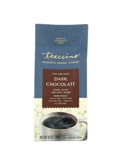 teeccino Teeccino, Prebiotic Herbal Coffee, Dark Chocolate, Dark Roast, Caffeine Free, 10 oz (284 g)  - Image 1