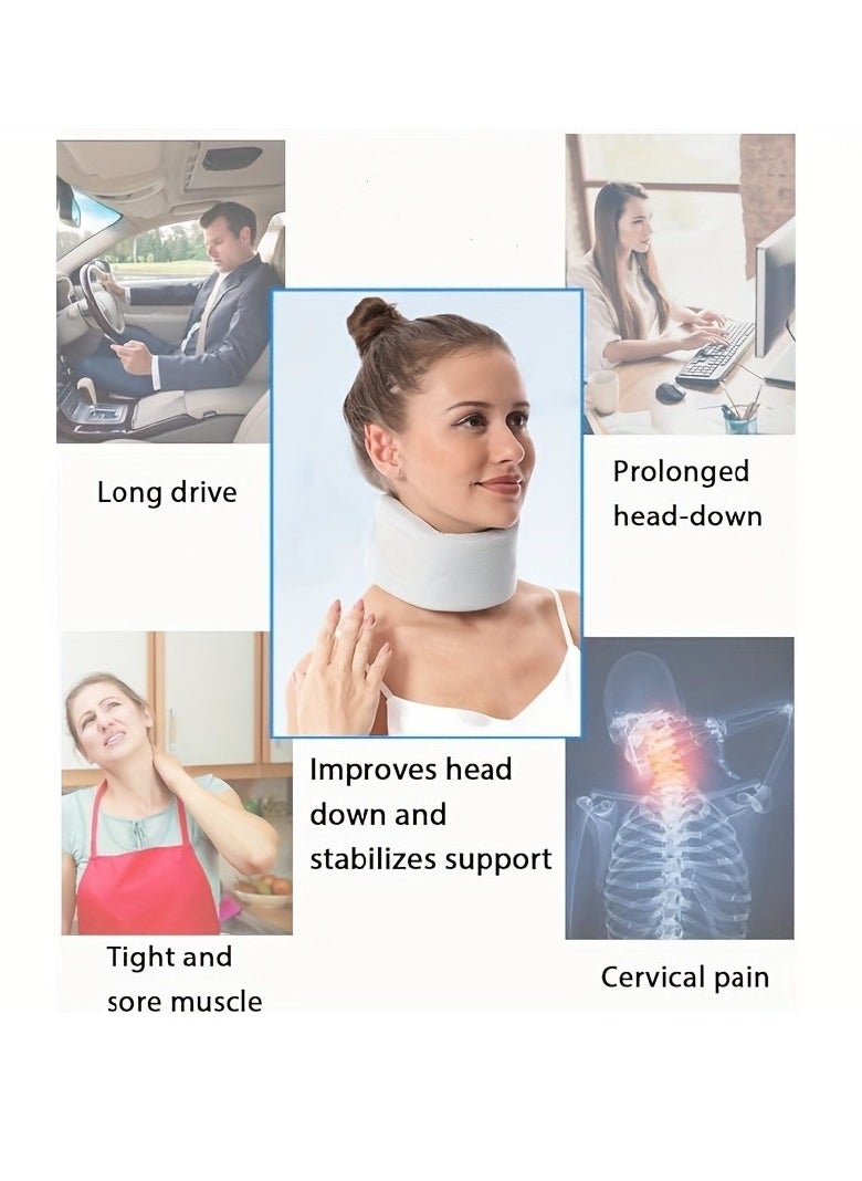 Generic 1pc Neck Brace For Sleeping, Soft Foam Cervical Collar For Neck Pain And Support Spine Pressure, Universal Wraps Keep Vertebrae Stable For Cervical Spine Pressure  - Image 3