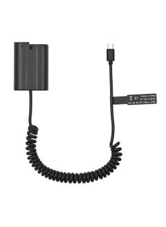 ANDOER Andoer EN-EL15 Dummy Battery USB-C Coupler Adapter MH-25 Dummy Battery Coupler with USB Type-C Spring Power Cable Replacement for Nikon Z7 Z6 D800 D850 D810 D7200 D7100 D7500  - Image 2