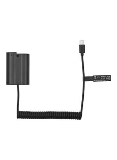 ANDOER Andoer EN-EL15 Dummy Battery USB-C Coupler Adapter MH-25 Dummy Battery Coupler with USB Type-C Spring Power Cable Replacement for Nikon Z7 Z6 D800 D850 D810 D7200 D7100 D7500  - Image 1