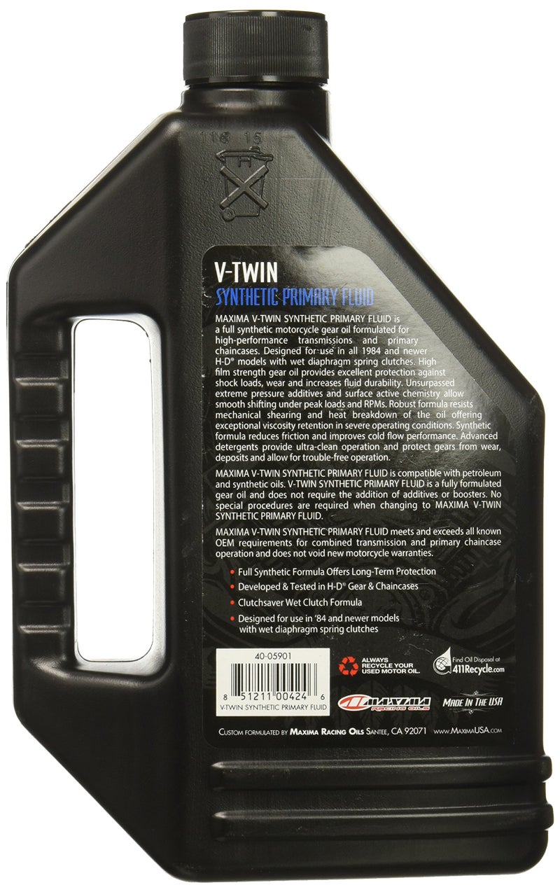 Maxima V-Twin Synthetic Primary Oil - Image 2