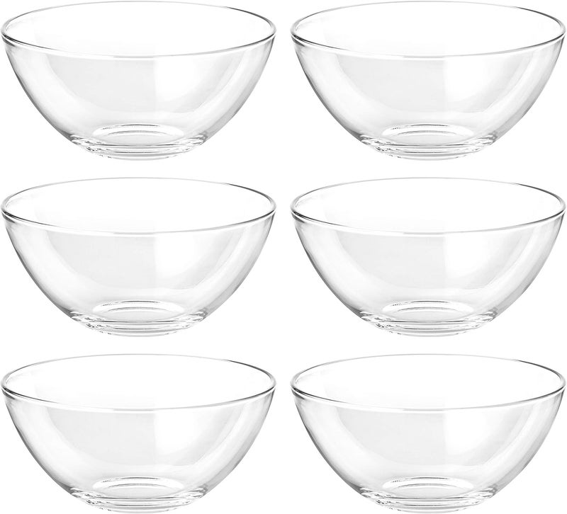 Barski  European Quality  Glass  Set of 6  Small Bowls  Could Be Used For Small FruitNutDessert  Each Bowl is 53 Diameter  Made in Europe - Image 1