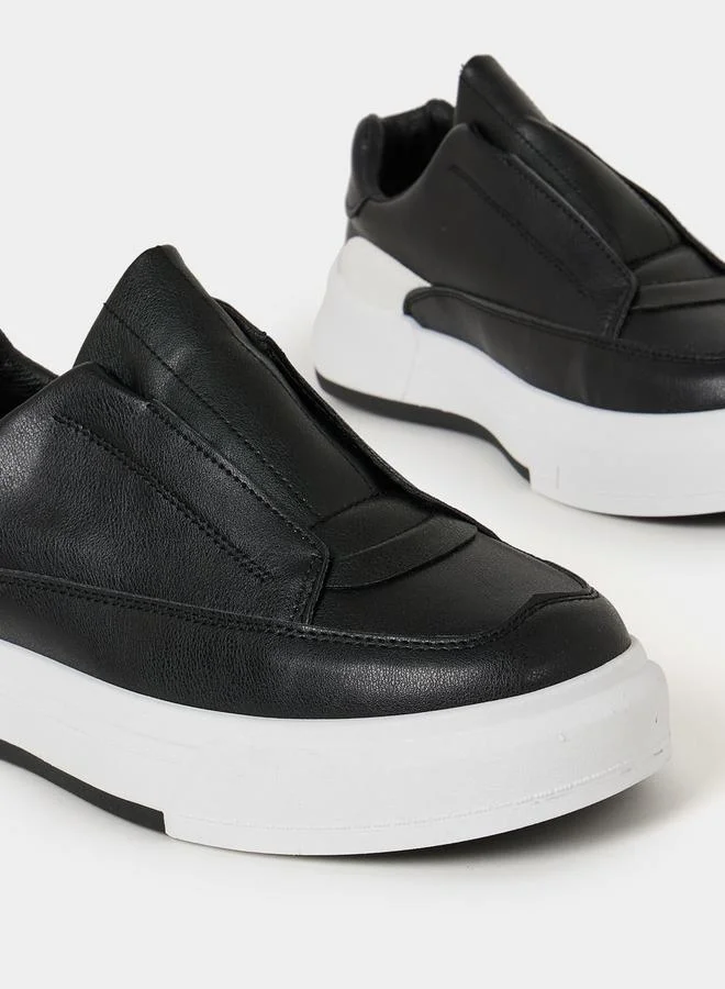 Styli Colorblock Skate Platform Slip On Sneakers