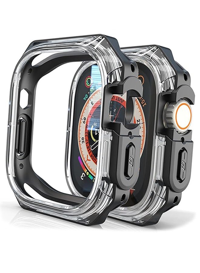 Apple Watch 45mm Case Cover, Soft Protective Bumper Rugged Clear Bezel Frame, Apple Watch Series 9/ 8/ 7 - Image 1