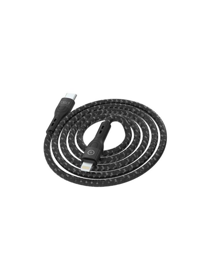 BOD - Type-C to iPhone 20w Data Sync And Fast Charging Cable 2M Black - Image 1