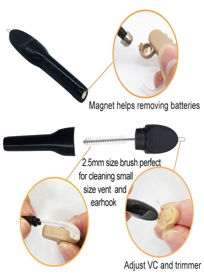 AIERTING 12 Pieces Hearing aid Cleaning Kits, Hearing Amplifier Brush Tools with Wax Loop and Magnet Suitable for Earbuds,Headphones,Airpods Cleaner Brush Kits with Storage case - Image 3