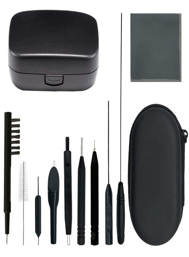 AIERTING 12 Pieces Hearing aid Cleaning Kits, Hearing Amplifier Brush Tools with Wax Loop and Magnet Suitable for Earbuds,Headphones,Airpods Cleaner Brush Kits with Storage case - Image 1