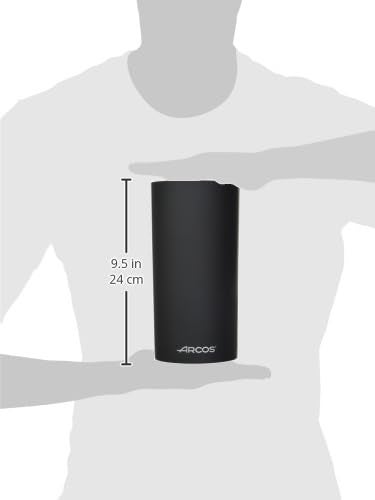 ARCOS Universal Knife Block Set Without Knives up to 8 Inch. Made of thermoplastic Elastomer. Series Tacos Universales. Black - Image 3