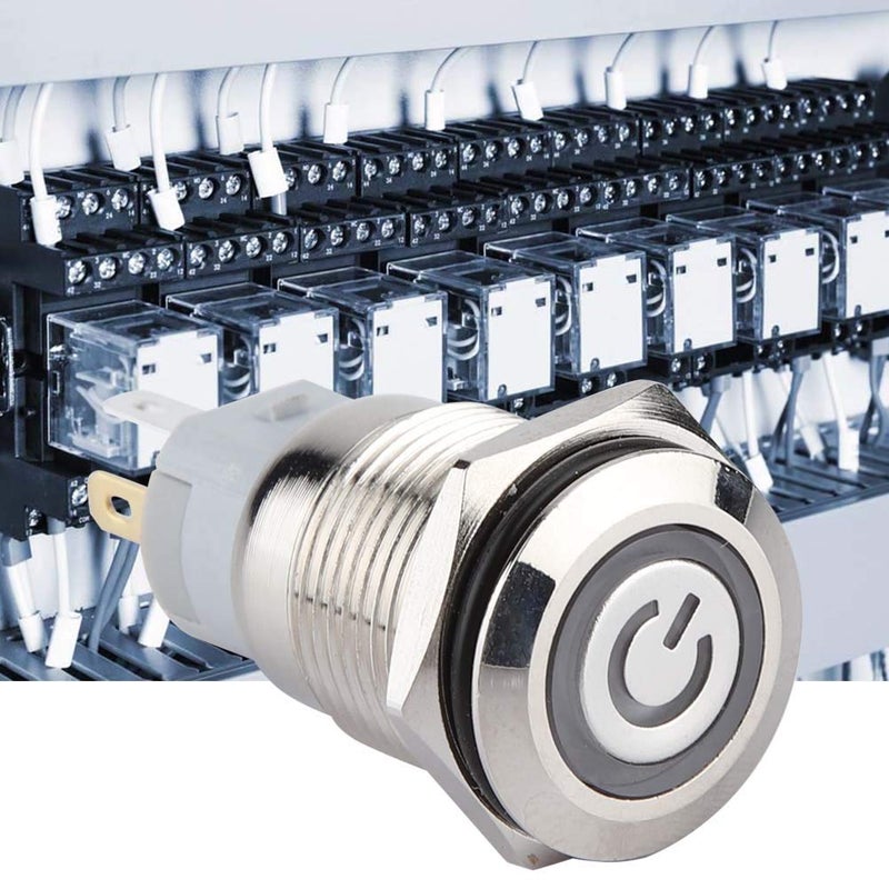 فيردي 16 ملم مفتاح ضغط معدني ذاتي القفل 40 قطعة ضوء LED 24 فولت 5 دبابيس - Image 4