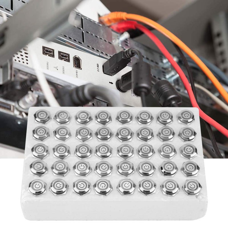 فيردي 16 ملم مفتاح ضغط معدني ذاتي القفل 40 قطعة ضوء LED 24 فولت 5 دبابيس - Image 3