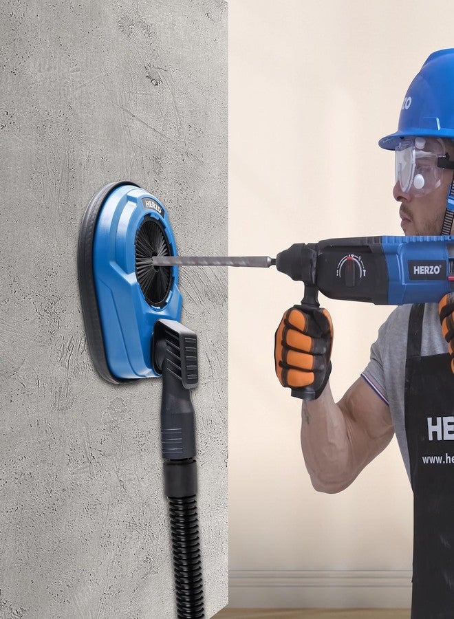 HERZO Drill Dust Collection Attachment, Hammer Dust Collection Attachment, Universal Dust Shroud for Drilling,with a Max Drilling Diameter of 70 mm - Image 2