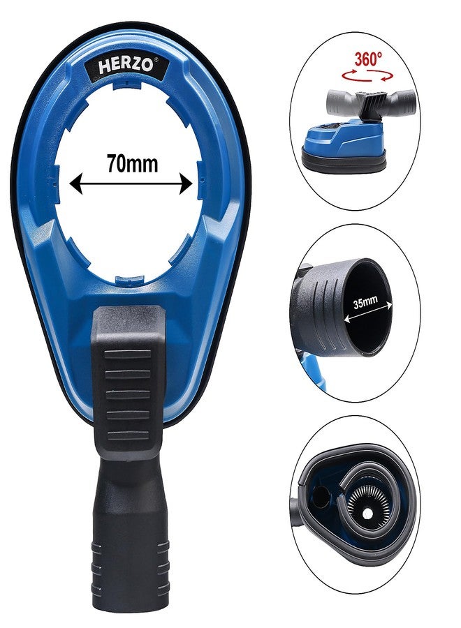HERZO Drill Dust Collection Attachment, Hammer Dust Collection Attachment, Universal Dust Shroud for Drilling,with a Max Drilling Diameter of 70 mm - Image 3