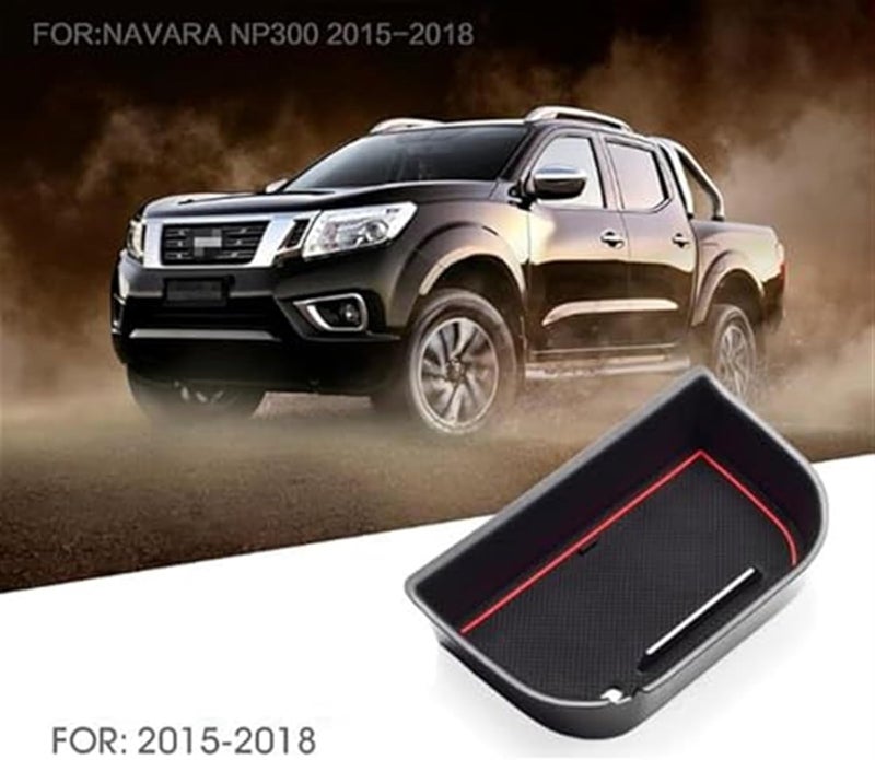 DEMULAX Car Center Console Armrest Storage Box for Nissan Navara NP300 - Image 5