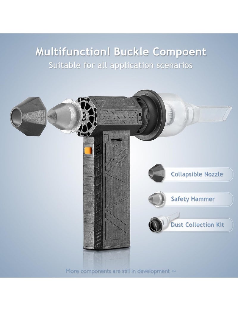 عام منفاخ هواء صغير، منفاخ هواء توربو جيت محمول بسرعة 130000 دورة في الدقيقة، مروحة جيت فائقة السرعة قابلة للتعديل وقابلة لإعادة الشحن، منفاخ هواء جيت لاسلكي لتجفيف السيارة، شحن سريع من النوع C - Image 2
