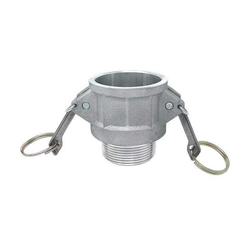 Gloxco Aluminum Type B Cam and Groove Fitting, 1-1/2" Female Camlock x 1-1/2" Male NPT (CAM-15-B-AL) - Image 1