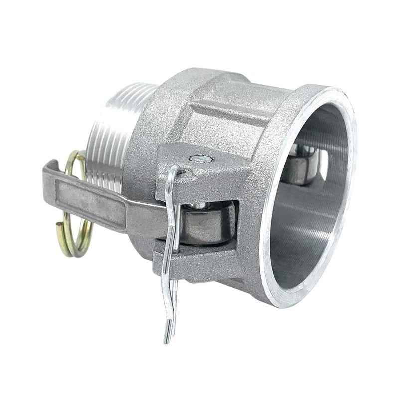 Gloxco Aluminum Type B Cam and Groove Fitting, 1-1/2" Female Camlock x 1-1/2" Male NPT (CAM-15-B-AL) - Image 4