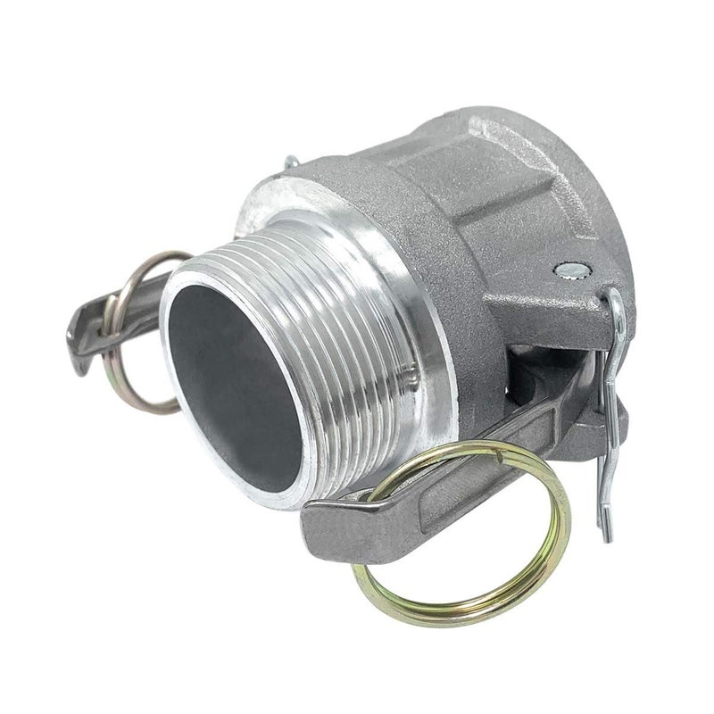Gloxco Aluminum Type B Cam and Groove Fitting, 1-1/2" Female Camlock x 1-1/2" Male NPT (CAM-15-B-AL) - Image 5