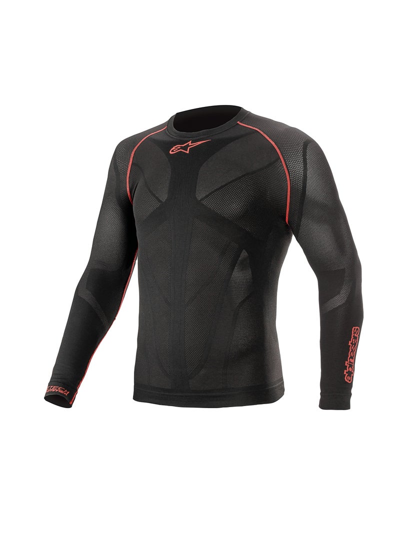 Alpinestars Alpinestars RIDE TECH V2 TOP LONG SLEEVE SUMMER - BLACK RED-M/L  - Image 1