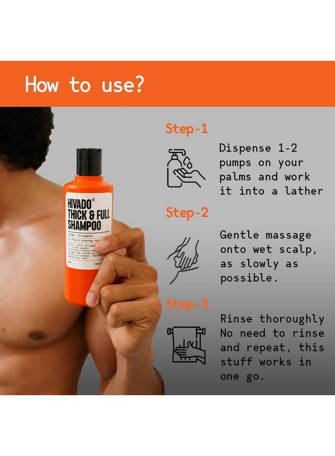 هيفادو شامبو هيفادو السميك والكامل - للشعر الخفيف والضعيف - الكثافة واللمعان - تقوية الشعر من الجذور حتى الأطراف - شعر قوي - غير سام للرجال، عبوة واحدة - Image 2