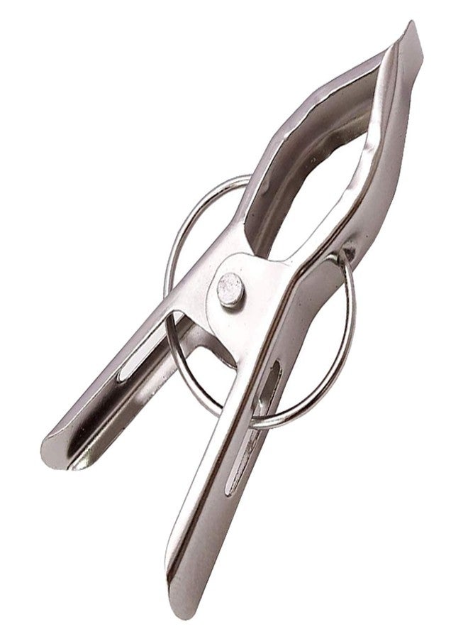 Hookcart Stainless Steel Cloth Hanging Clips for Drying Clothes | Rust-Resistant Laundry Pegs | Pack of 1 (12 Pieces) - Image 2