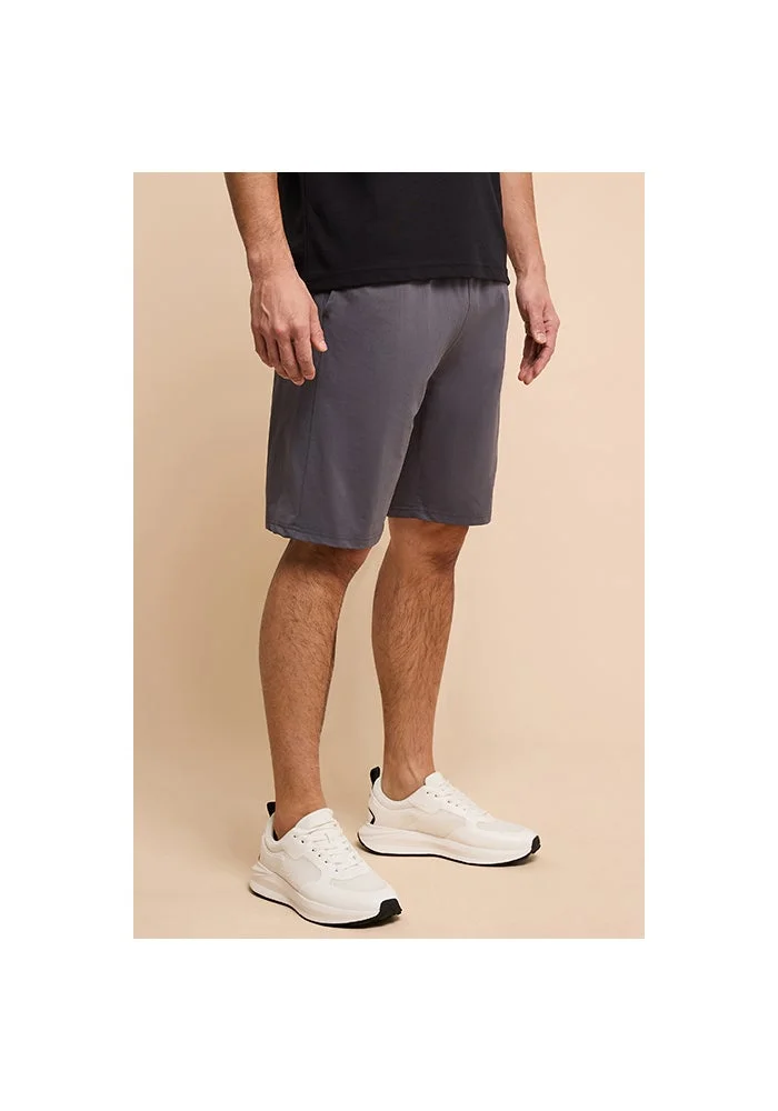 أر أند بي Solid Active Shorts with Elastic Waist
