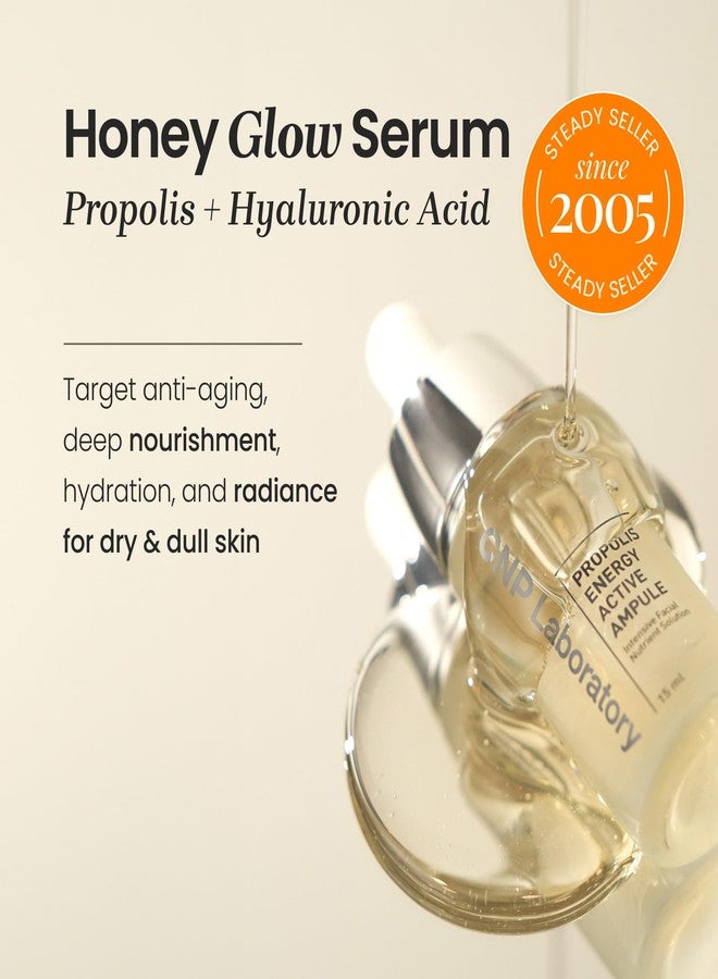 CNP Honey Glow Serum - Hyaluronic Acid & Propolis for Hydrating, Anti-Aging, Centella Soothing Serum, for Sensitive Skin, Korean Skin Care (1.18 fl. oz) - Image 2