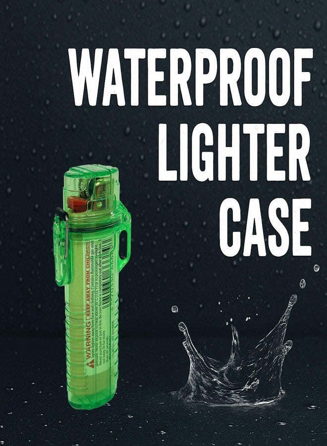 Caligars Waterproof Lighter Case- Case for Bic, Outdoor (Variety Colors) (Green) - Image 3